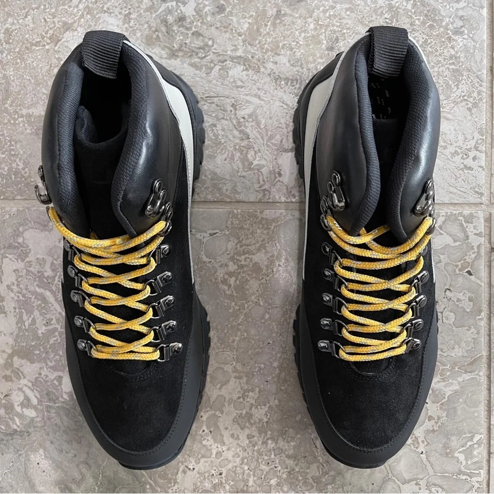 J. Linderberg Hiker High Boots in Black, Size 42 New in Box